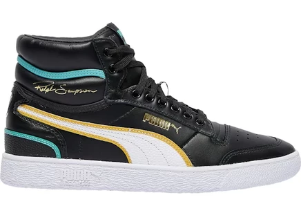 Мужские кроссовки Puma Ralph Sampson Mid OG, черный/бирюзовый