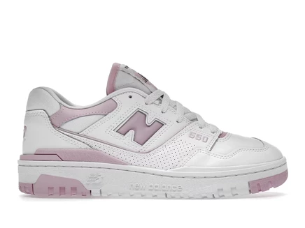 Женские кроссовки New Balance 550, бело‑розовые