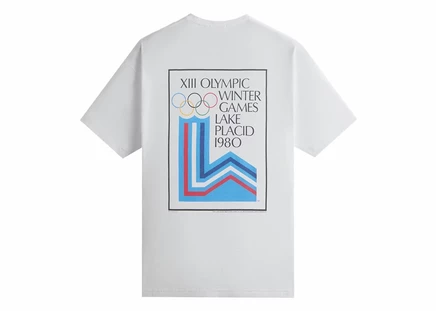 Футболка Kith Olympics Lake Placid 1980 винтажная, белая