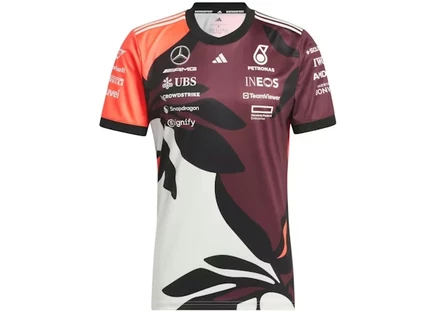 Мужская футболка Adidas Mercedes AMG Petronas Driver, Aurora Ruby