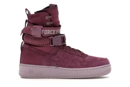 Женские кроссовки Nike SF Air Force 1 High, винные