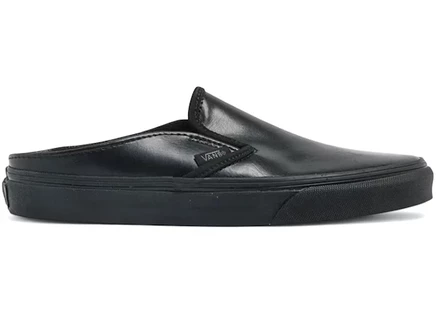 Женские слипоны Vans Classic Slip-On Mule кожаные, черные