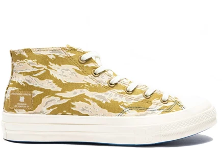 Мужские кеды Converse Chuck Taylor 70 Mid, песочно‑зеленые