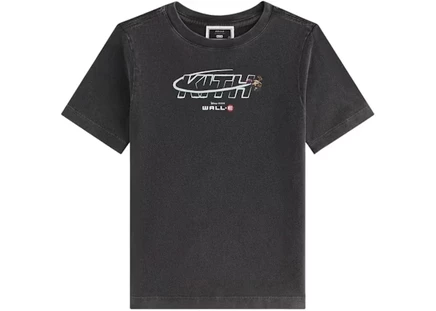 Детская футболка Kith x Disney Pixar Wall-E Orbit, черная