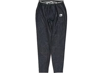Мужские базовые штаны Supreme x The North Face Base Layer, Black Dragon