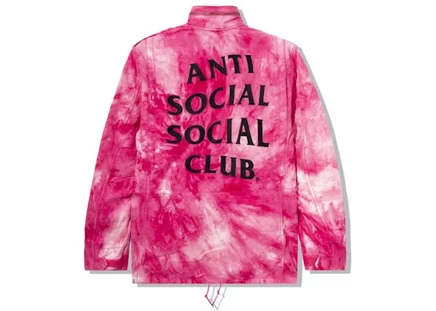 Мужская куртка Anti Social Social Club x Alpha Industries M-65, тай-дай розовая