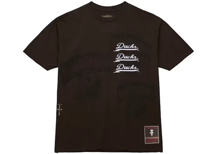 Унисекс футболка Travis Scott x Mitchell & Ness Oregon Ducks, коричневая