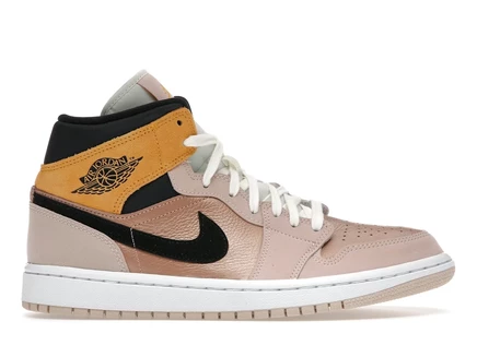 Женские кроссовки Jordan 1 Mid SE, бежевые
