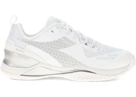 Женские бутсы Diadora Blushield Torneo 2 AG, бело-серые