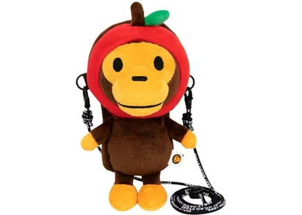 Мужская плюшевая сумка Bape Baby Milo Plush, ярко-красная