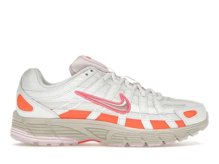 Женские кроссовки Nike P-6000, бело-розово-красные