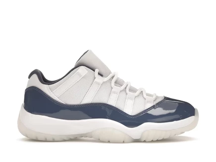 Мужские кроссовки Jordan 11 Retro Low, приглушенно-голубые