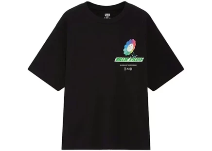 Мужская футболка billie eilish x murakami для uniqlo, черная