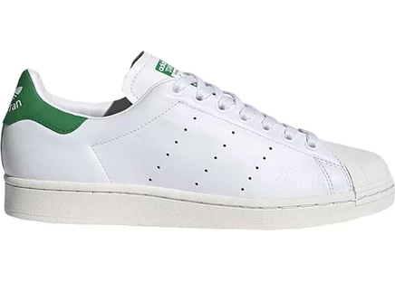 Мужские кроссовки Adidas Superstan, бело-зеленые