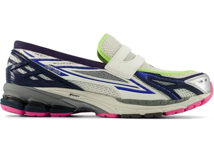 Мужские кроссовки New Balance 1906L Neon Silver Metallic, серебристые/тёмно-синие/розовые