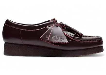 Clarks Wallabee Purple Grape Leather (Women's) purple grape leather