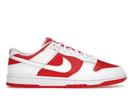 Мужские кеды Nike Dunk Low Championship Red, красные