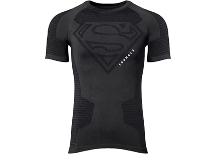 Мужская компрессионная футболка YoungLA×Superman, графит