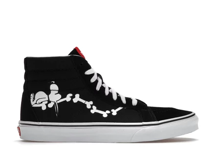 Мужские кроссовки Vans Sk8-Hi Peanuts Snoopy, черные