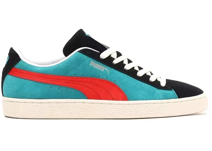 Унисекс кроссовки Puma Suede VTG Kamen Rider, бирюзово-черно-красные
