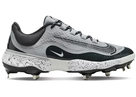 Мужские кроссовки Nike Alpha Huarache Elite 4 Low, серо-белые