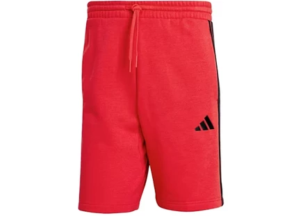Мужские шорты Adidas Essentials 3-Stripes флисовые, черные