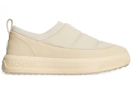 Женские кроссовки Moncler Active Slip-On, светло-бежевые