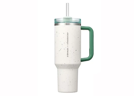 Stanley Starbucks Korea Exclusive Flowstate Quencher 40oz Tumbler Green Pebble green pebble