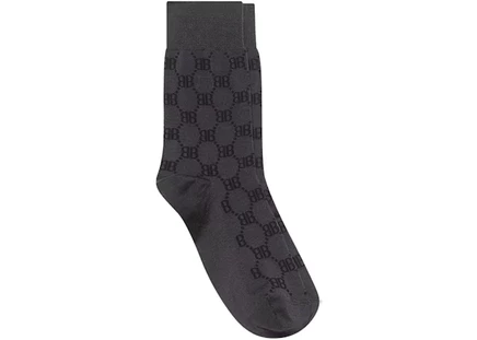 Мужские теннисные носки Gucci x Balenciaga Hacker BB, антрацитовые