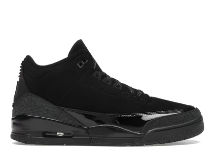 Мужские кроссовки Jordan 3 Retro Black Cat черные