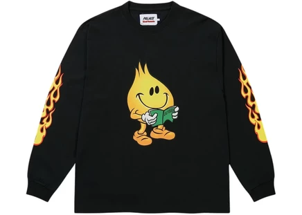 Унисекс лонгслив Palace x World Industries, черный
