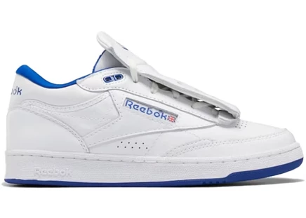 Мужские кроссовки Reebok Club C Mid II, бело-кобальтовые