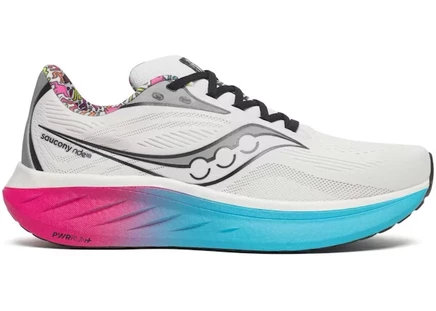 Мужские кроссовки Saucony Ride 18 Keith Haring Love, бело-голубо-розовые