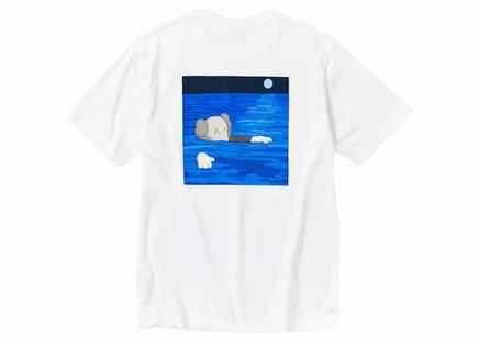 Унисекс футболка KAWS x Uniqlo UT Artbook Cover, белая