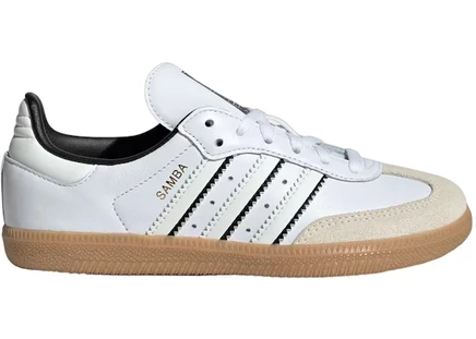 Детские кеды Adidas Samba OG (PS), белый/слоновая кость/черный