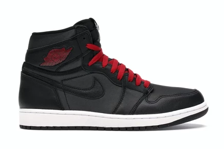 Jordan 1 Retro High Black Satin Gym Red black/gym red-black-white