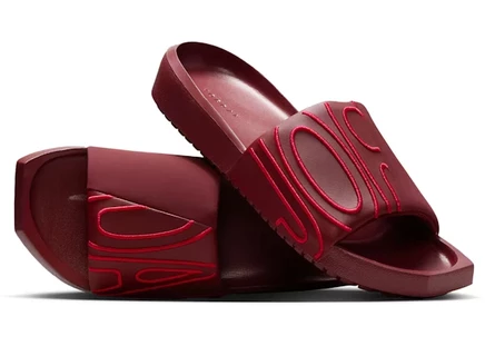 Женские шлепанцы Jordan NOLA Slide, темно-красные