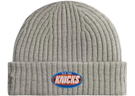 Мужская шапка бини Kith x New Era с логотипом Knicks, светло-серый