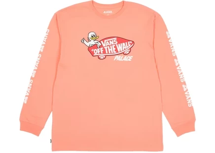 Мужской лонгслив Palace x Vans Duck Out, коралловый