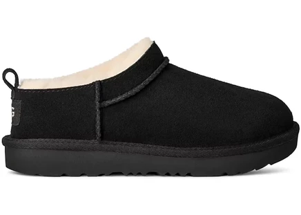 Детские домашние тапочки Ugg Classic Micro Slipper, черные