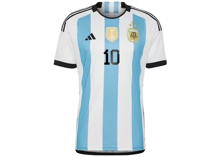 Мужская футболка Adidas Argentina 23 реплика, бело-голубая