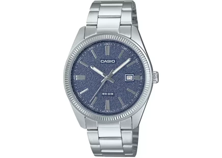 Мужские часы Casio G-Shock MTP-1302DA-2A1, нерж. сталь, 39 мм, темно-синие
