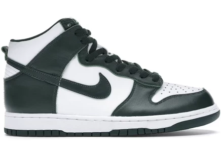 Кроссовки Nike Dunk High Spartan Green, бело-зеленые