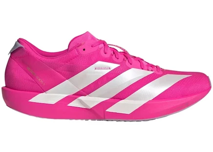 Мужские кроссовки Adidas Adizero Adios 9, розово‑серебристые
