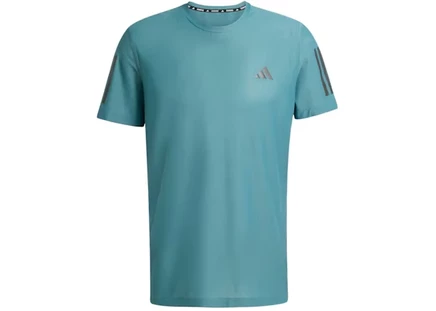 Футболка для бега Adidas Own The Run, бирюзовая