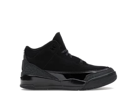 Детские кроссовки Jordan 3 Retro Black Cat (PS), черные