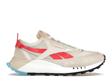 Мужские кроссовки Reebok Classic Leather Legacy, алебастровый/красный