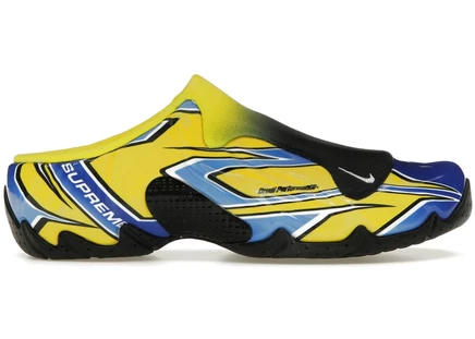 Сабо Nike Clogposite Supreme, желто-бело-черные