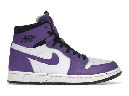 Мужские кроссовки Jordan 1 High Zoom CMFT, фиолетово-белые