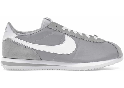 Кроссовки Nike Cortez Textile, серебристые/белые